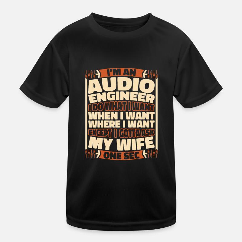 Sound Engineer Sound Engineer Kids Functional T-Shirt