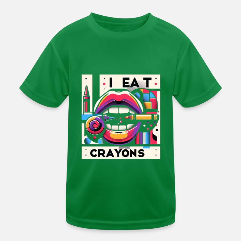 I Eat Crayons 19 Kinder Funktions-T-Shirt