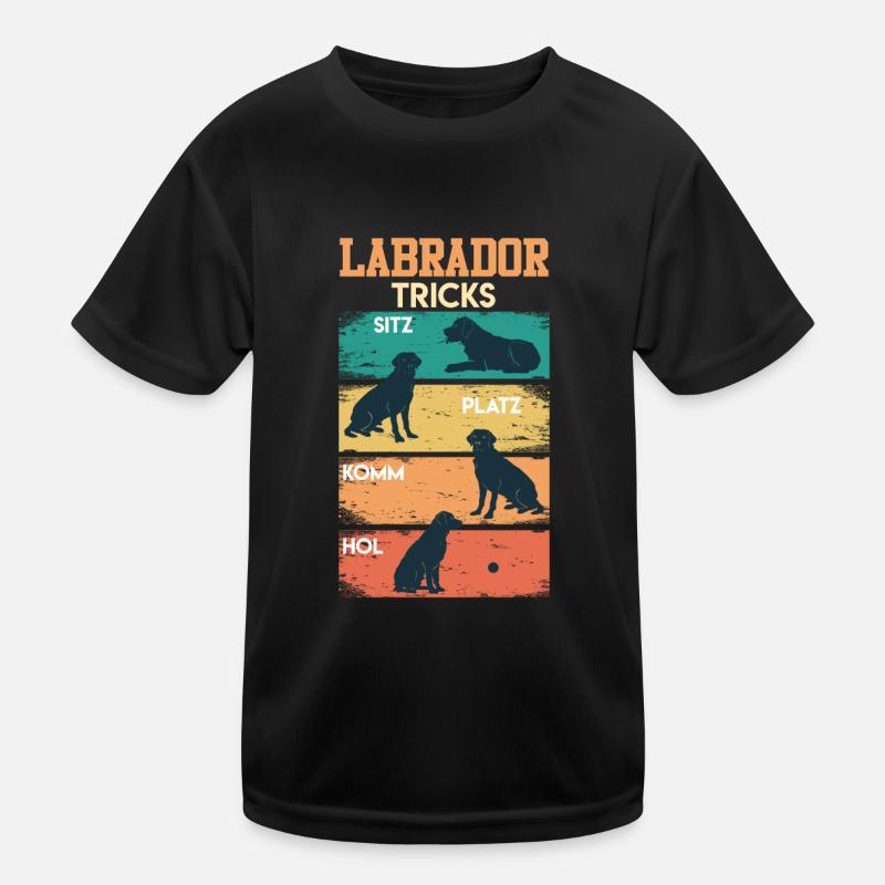 Labrador Tricks Sture Labrador Hunde Labrador Kinder Funktions-T-Shirt
