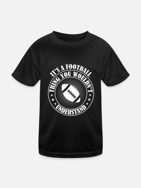 Football - C’est un truc de football que vous ne voudriez pas oublier - T-shirt sport Enfant - noir - Devant