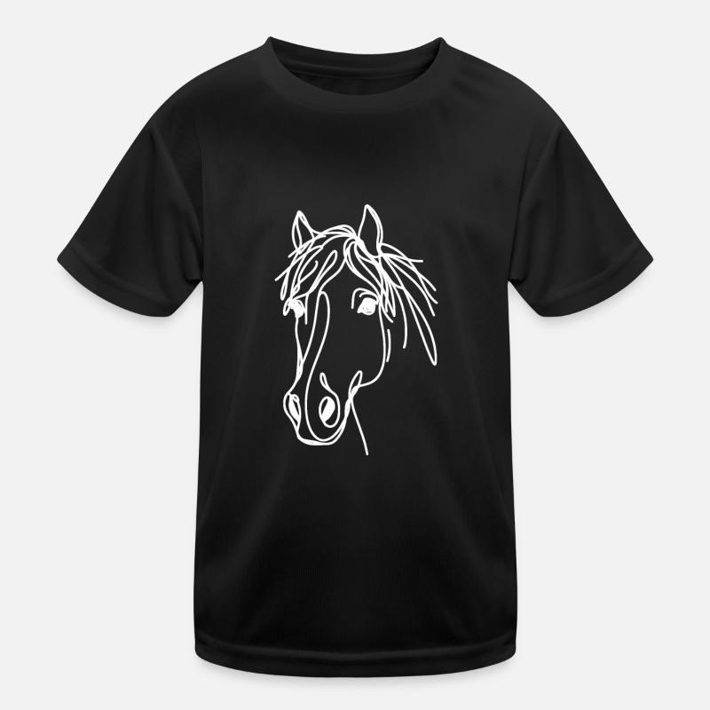 Linie Art Dad Mama - Belgier Kinder Funktions-T-Shirt