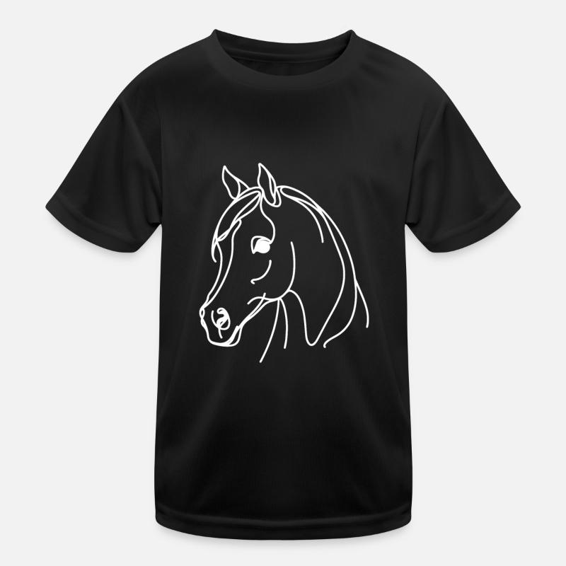 Linie Art Dad Mama - Araber Kinder Funktions-T-Shirt