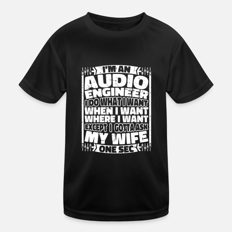 Sound Engineer Sound Engineer Kids Functional T-Shirt