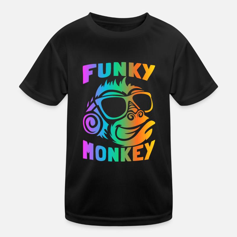 Lustiger Affe Kinder Funktions-T-Shirt