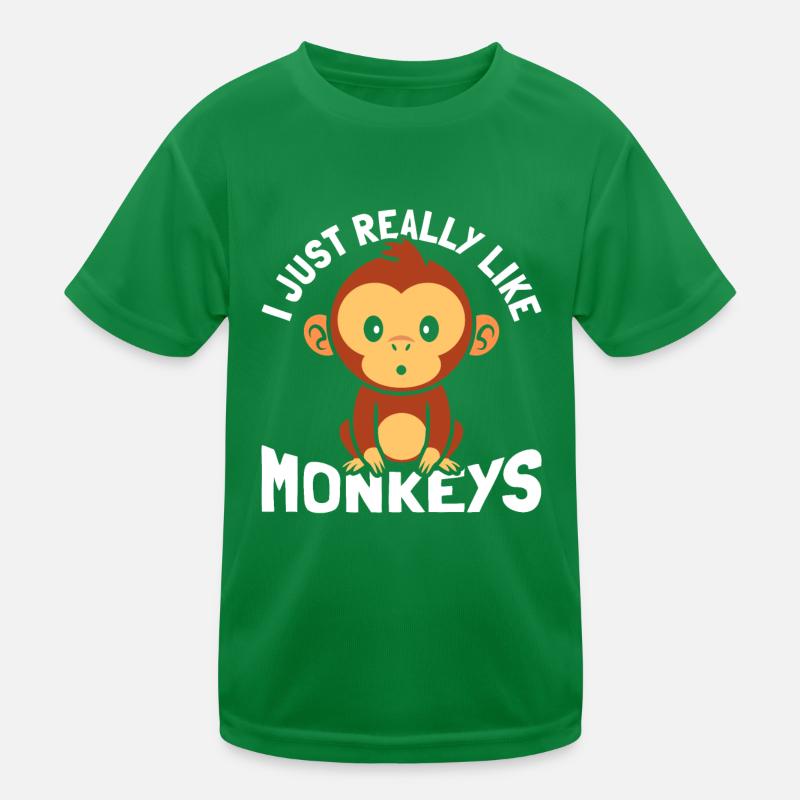 Ich Mag Affen Einfach Sehr Kinder Funktions-T-Shirt