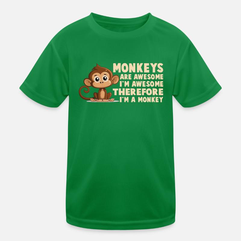 Monkeys are great Kids Functional T-Shirt