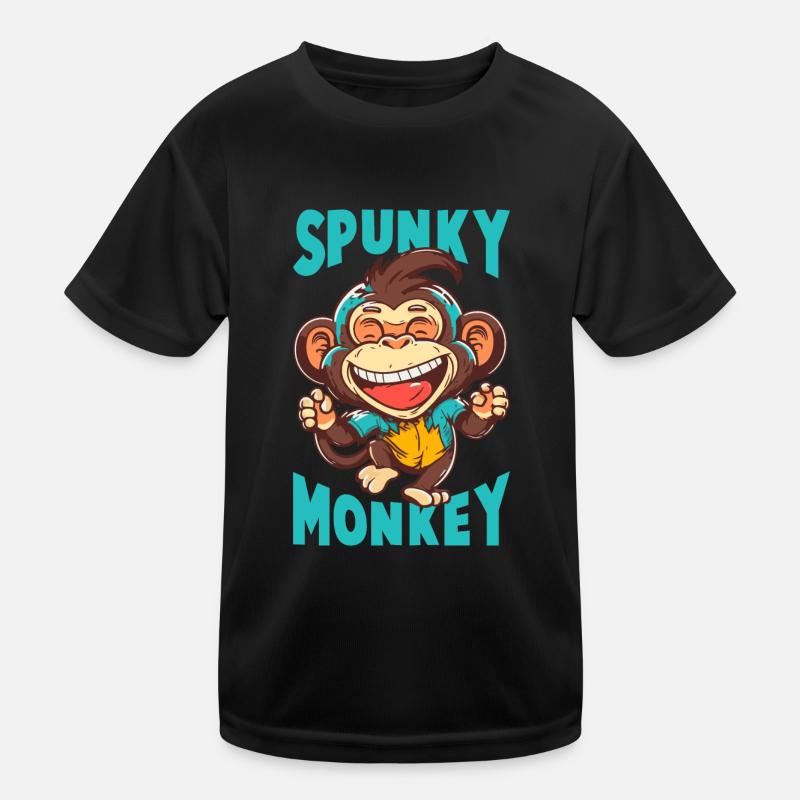 Spunky Affe Kinder Funktions-T-Shirt