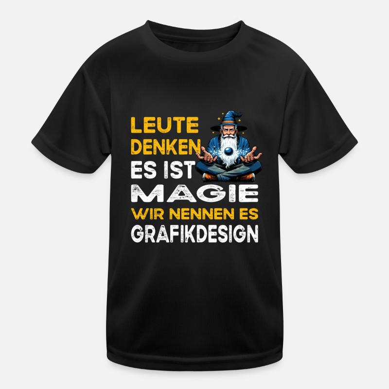 Les gens qui pensent Magic Graphic Design Graphiste T-shirt sport Enfant