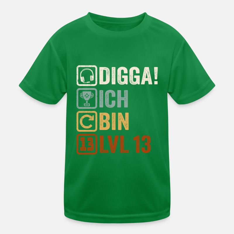 13 Geburtstag Geschenk 13. Zocker Gamer Spruch Kinder Funktions-T-Shirt