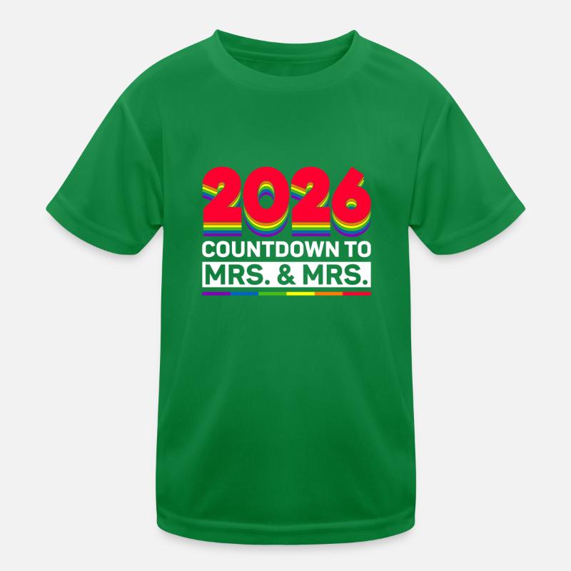 Gay Pride 2026 Hochzeit Homo-Ehe Kinder Funktions-T-Shirt