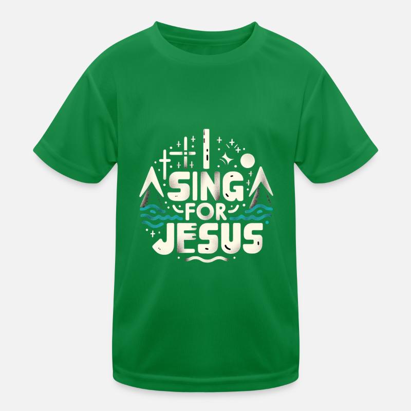 I Sing For Jesus 4 Kids Functional T-Shirt