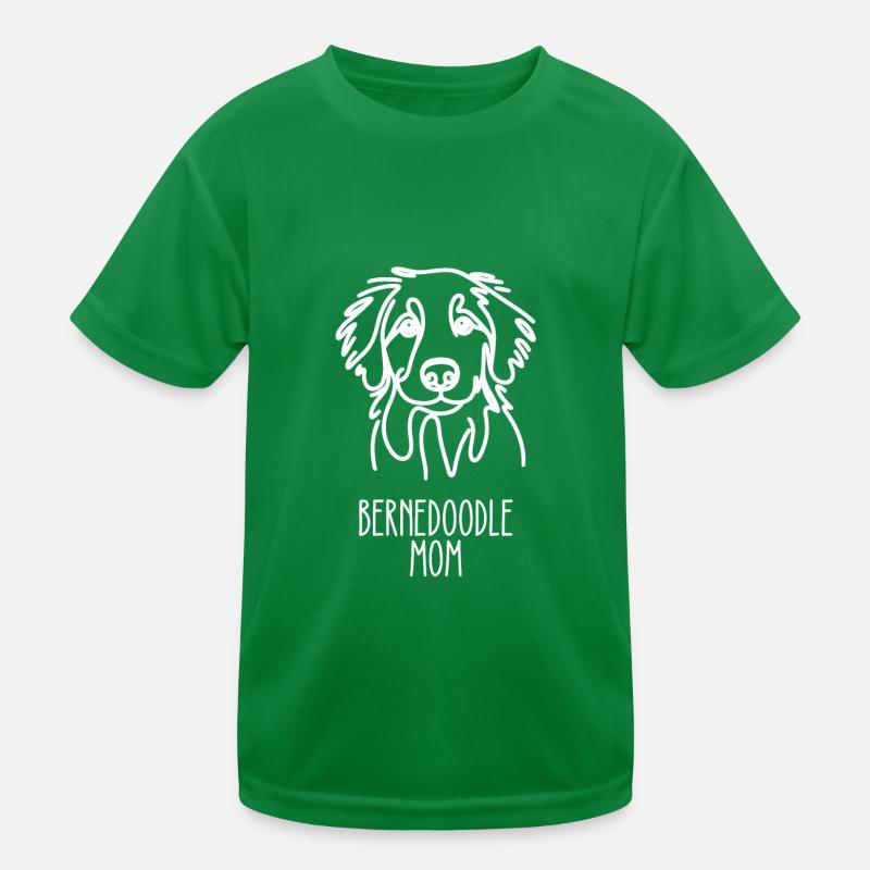Linie Art Mom - Bernedoodle Kinder Funktions-T-Shirt