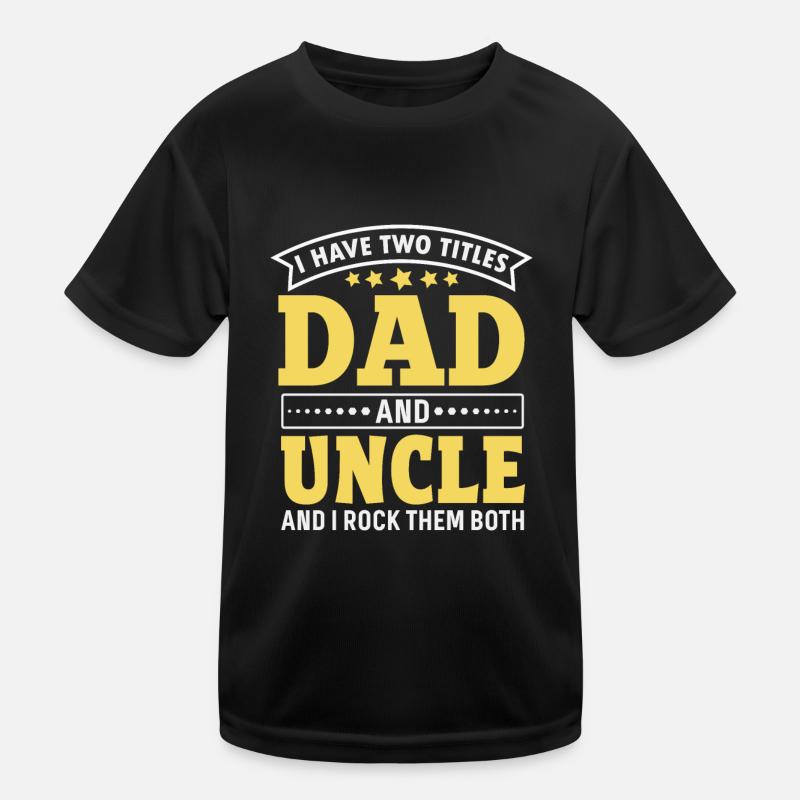 Dad - Kids Functional T-Shirt - black