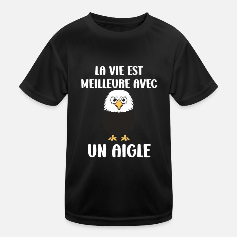 Citation humour Oiseau aigle T-shirt sport Enfant