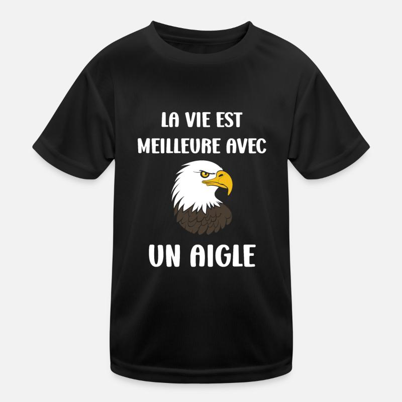Citation humour Oiseau aigle T-shirt sport Enfant