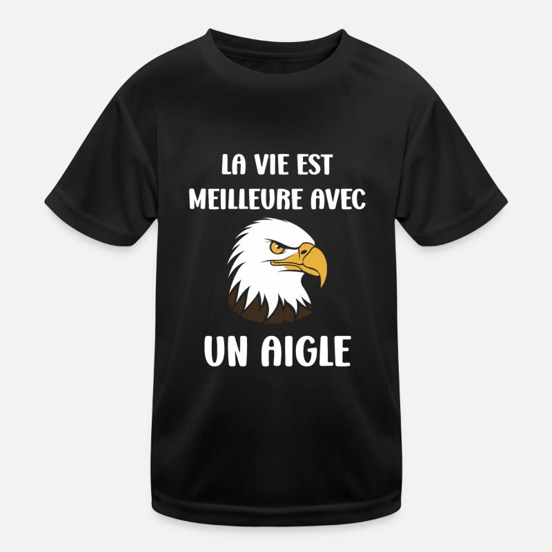Citation humour Oiseau aigle T-shirt sport Enfant