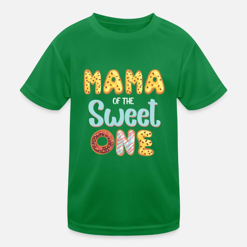 Maman du premier beignet d’anniversaire de la douce T-shirt sport Enfant