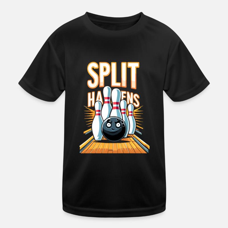 Funny bowling team bowler strike bowling club Kids Functional T-Shirt