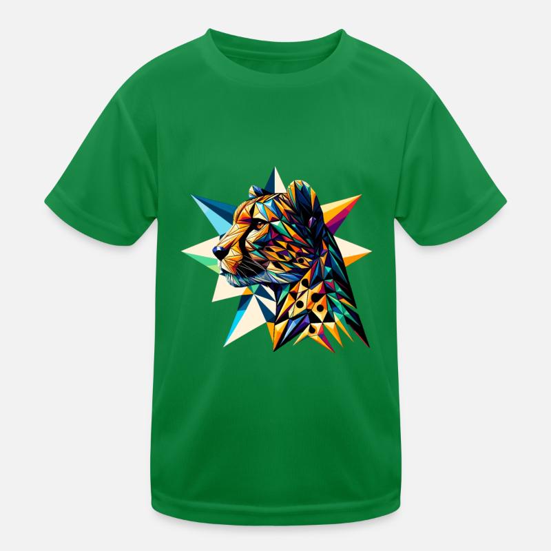 Gepard Kinder Funktions-T-Shirt