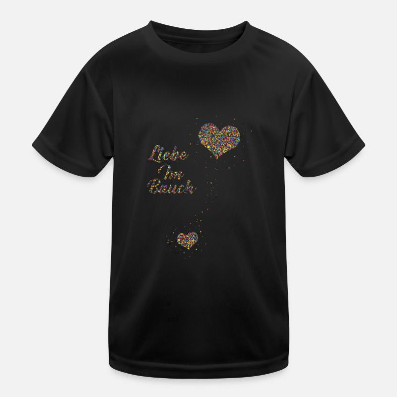 Liebe im Bauch Kinder Funktions-T-Shirt