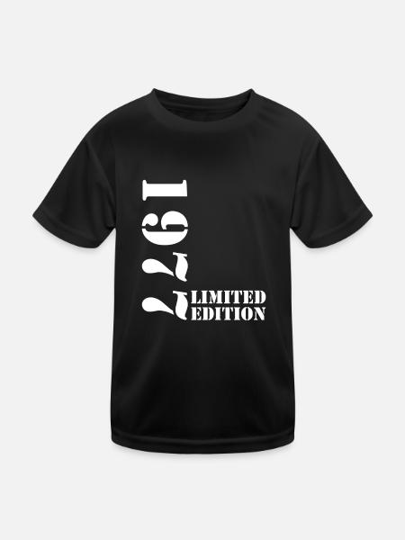 1977 édition limitée anniversaire cadeau femme mari - T-shirt sport Enfant - noir - Devant