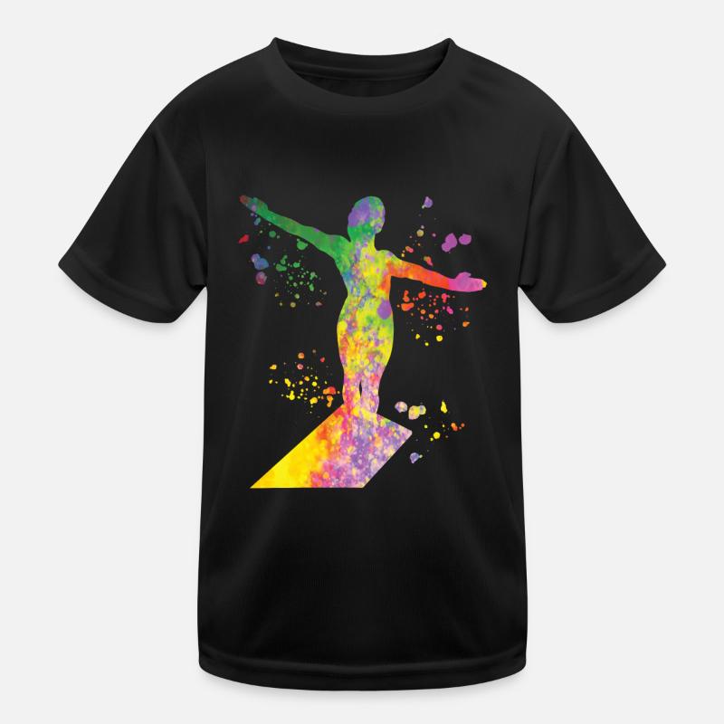 Turmspringen Kunstspringen Synchronspringen Kinder Funktions-T-Shirt