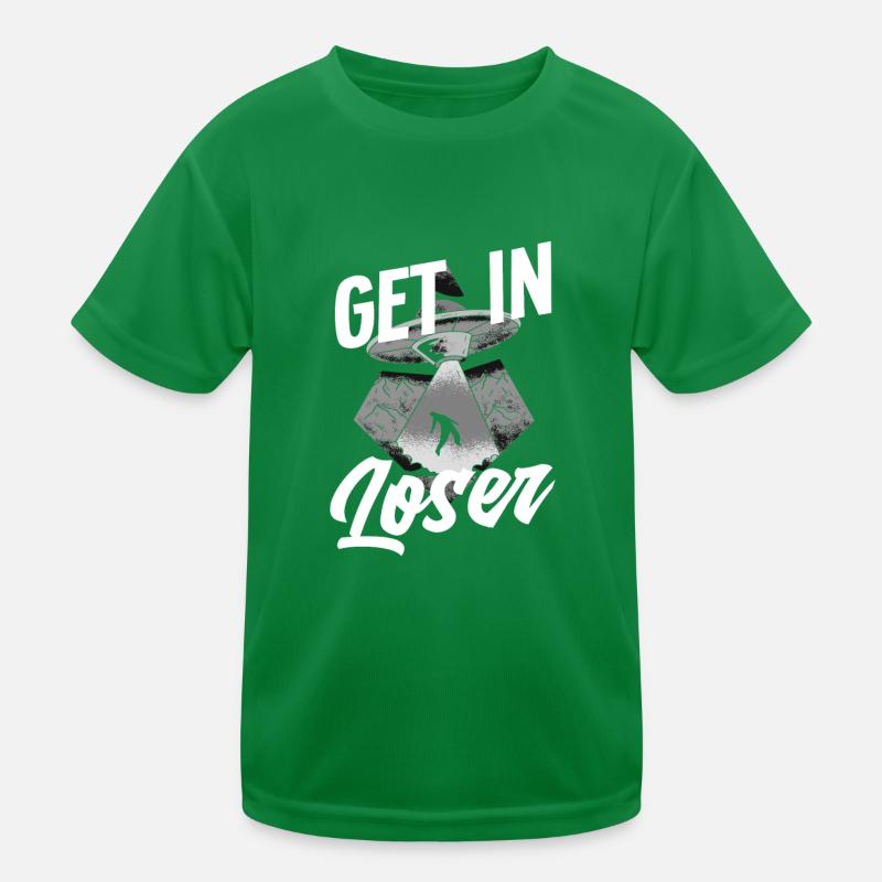 Alien Abduction Aliens Outer Space Kids Functional T-Shirt