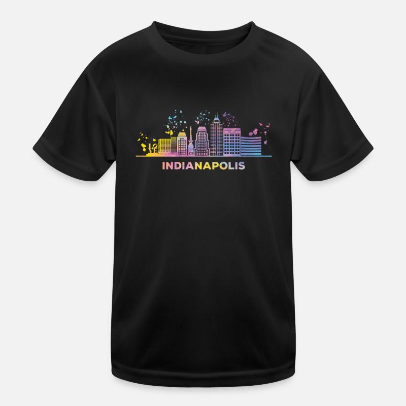 Ligne d’horizon de l’Indiana Indianapolis T-shirt sport Enfant
