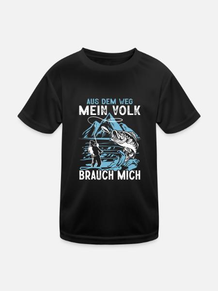 À l’écart, mon peuple a besoin de moi, pêcheurs, pêcheurs - T-shirt sport Enfant - noir - Devant
