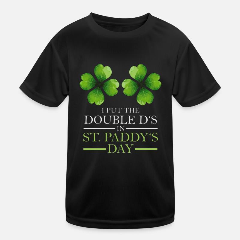 Double Ds sur le trèfle de la Saint-Paddys T-shirt sport Enfant