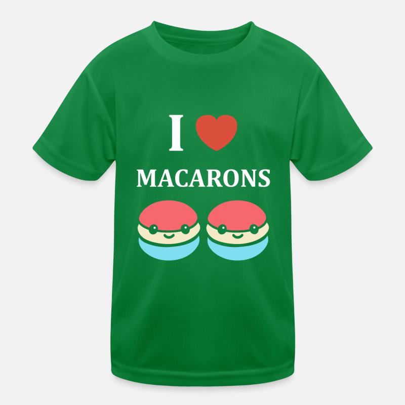 i love macarons T-shirt sport Enfant