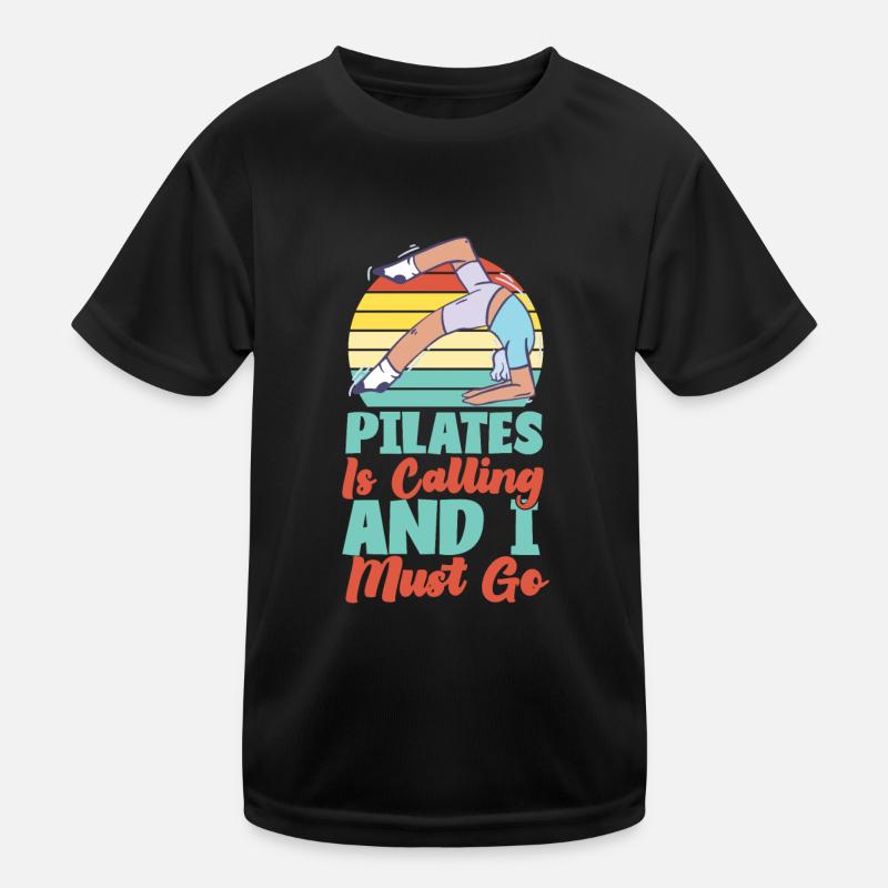 Pilates Instructor Teacher Retro Kinder Funktions-T-Shirt