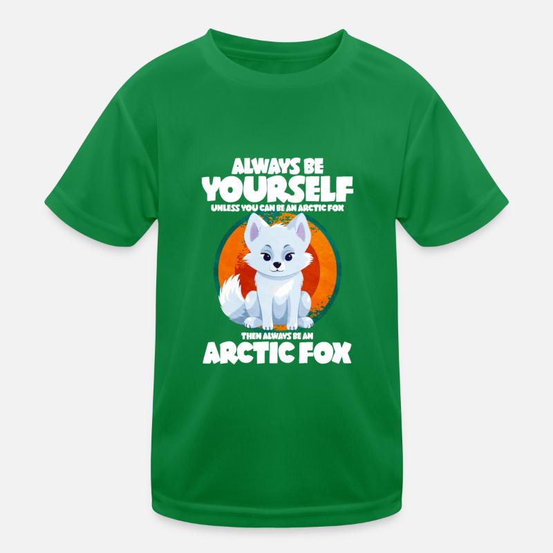 Cute arctic fox gift Kids Functional T-Shirt