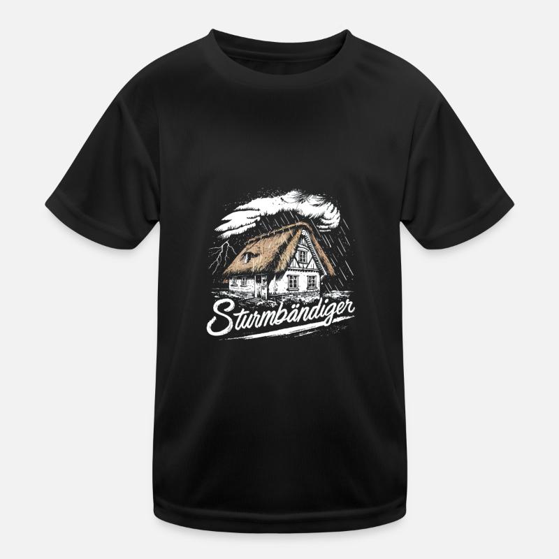 Storm Tamer Northern Germany Pride Thatched House Kids Functional T-Shirt