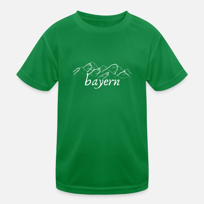 Bavaria Mountains Kids Functional T-Shirt
