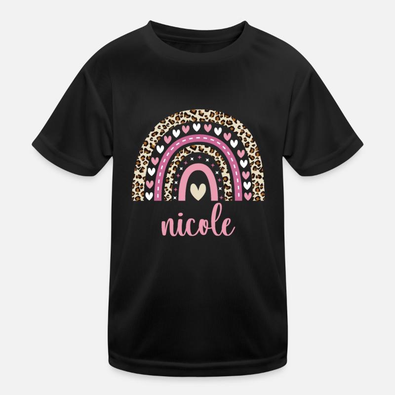 Nicole Regenbogen Name Geburtstag Nicole Kinder Funktions-T-Shirt