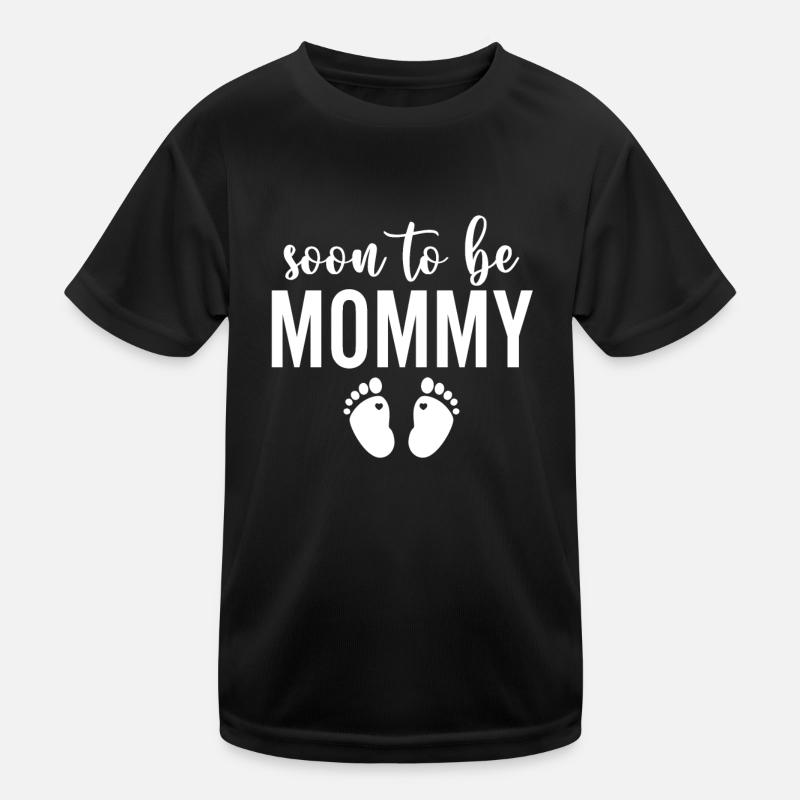 Bientôt Maman Maman Drôle De Grossesse Pour Les Femmes T-shirt sport Enfant
