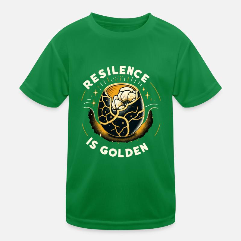 Kintsugi Kintsukuroi Imperfekte Japanische Kunst Kinder Funktions-T-Shirt