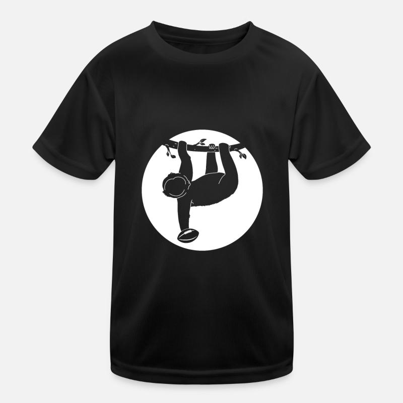 Rugby Player Sloth Rugby Sloth Rugby Sloth Kids Functional T-Shirt