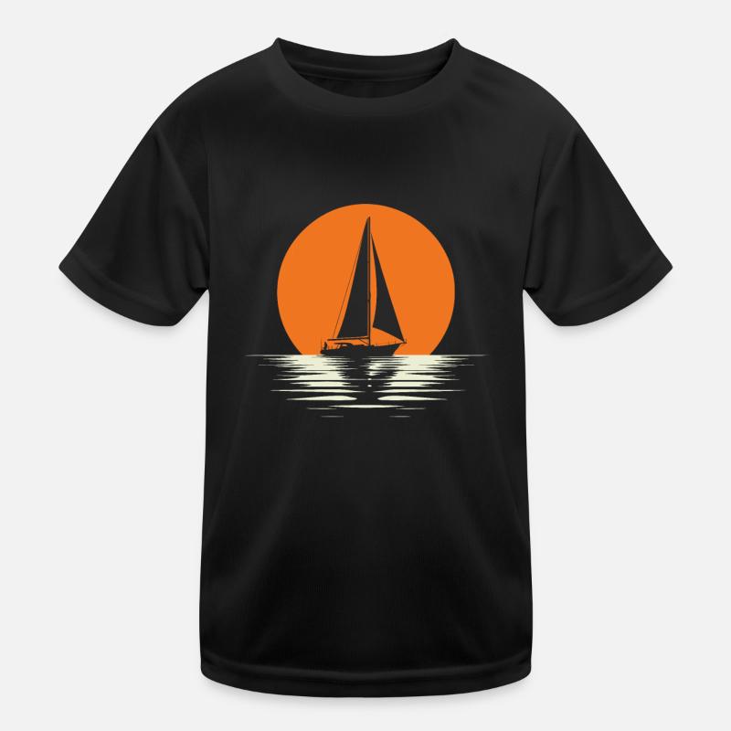 Sailing, Sailing, Sailboat Kids Functional T-Shirt