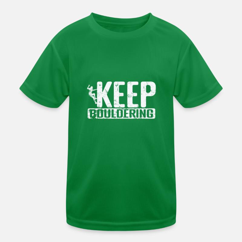 Keep Bouldering Kinder Funktions-T-Shirt