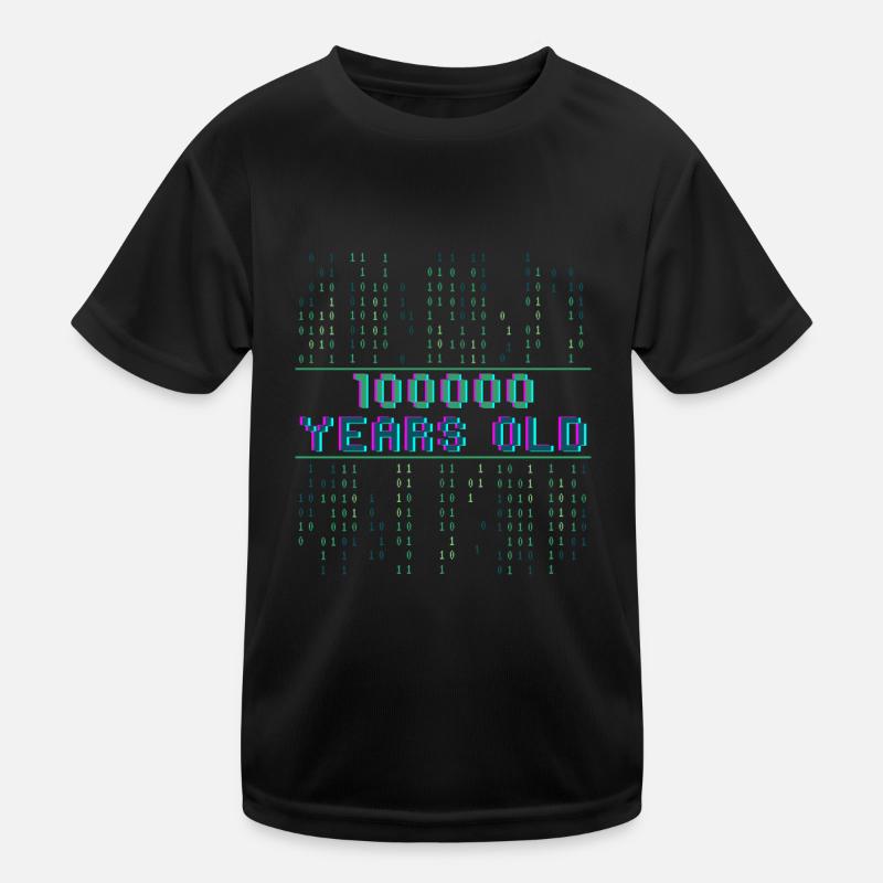 32nd birthday 32 years old Binary Code Computer Science Kids Functional T-Shirt
