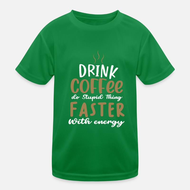 Kaffee Kinder Funktions-T-Shirt