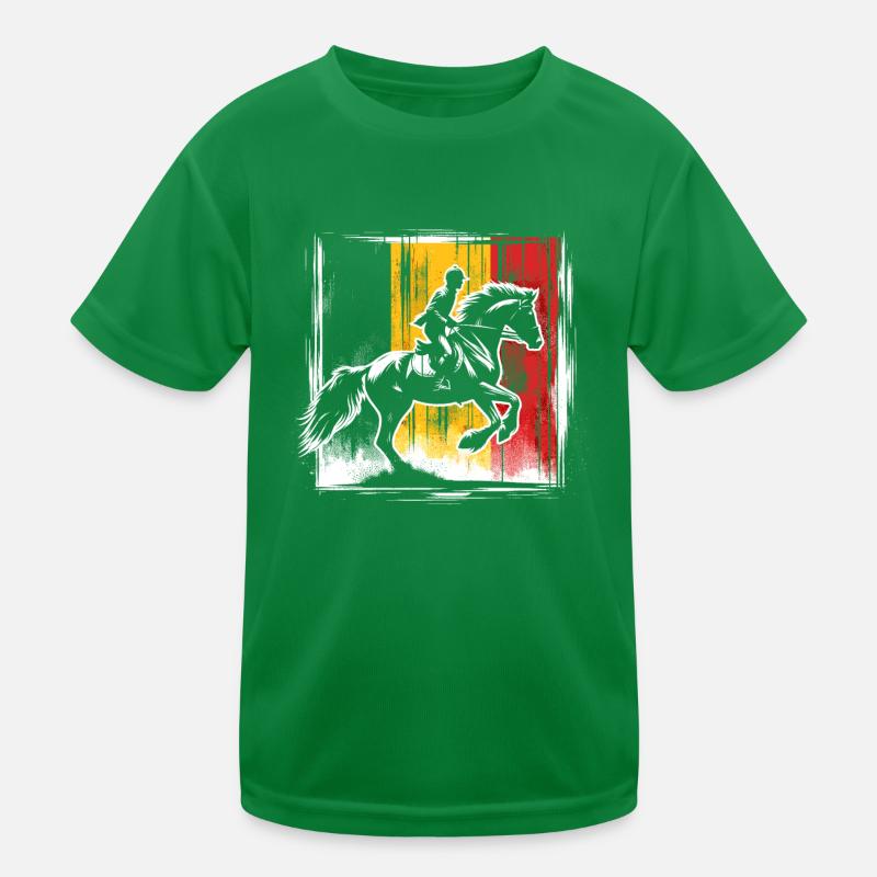 Belgian equestrian competition coach Kids Functional T-Shirt