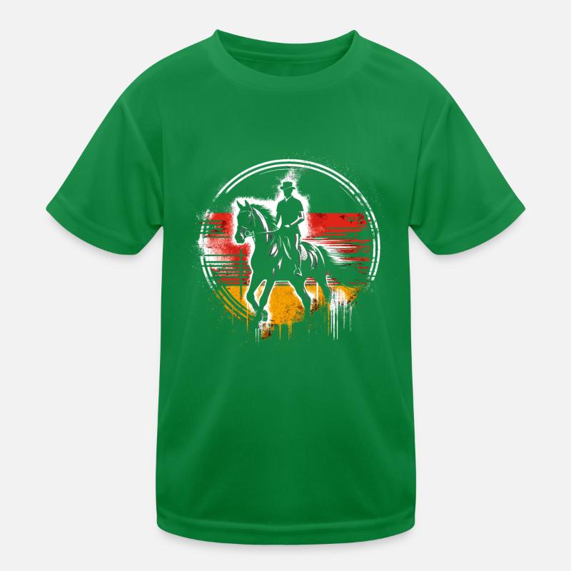 Germany Equestrian Competition Coach Kids Functional T-Shirt