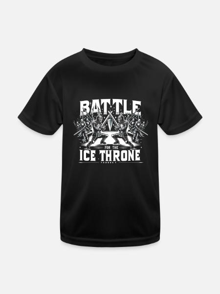 Patinage sur glace Patineurs sur glace - T-shirt sport Enfant - noir - Devant