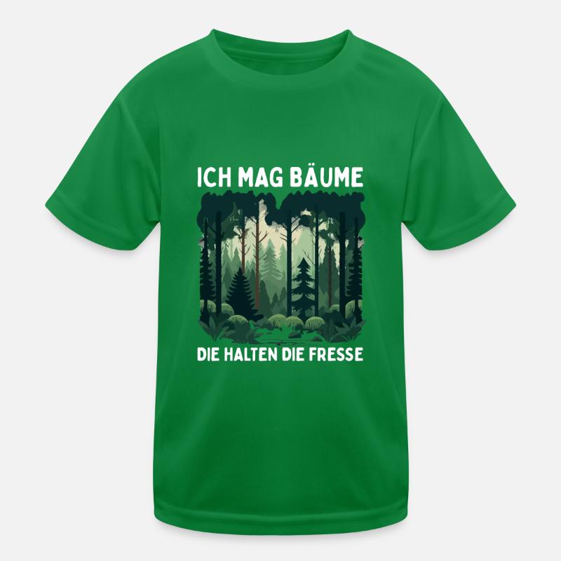 I like trees that keep their mouths shut Kids Functional T-Shirt