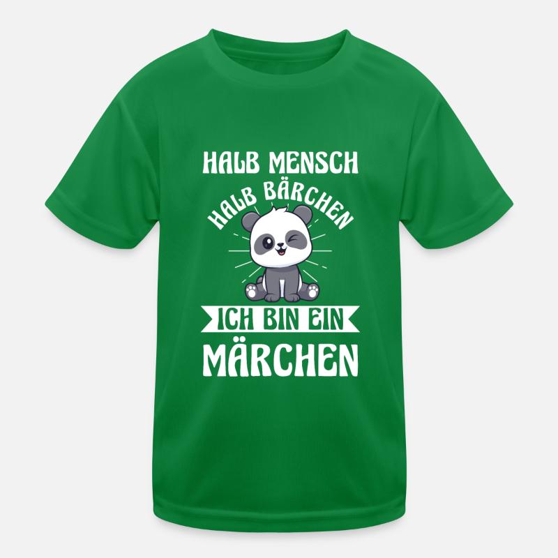 Halb Mensch Halb Bärchen Kinder Funktions-T-Shirt