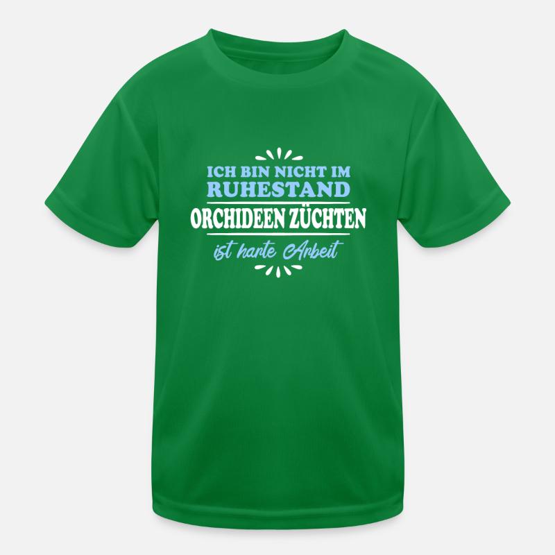 Ruhestand Rentner Pensioner Orchideen-Züchter Kinder Funktions-T-Shirt