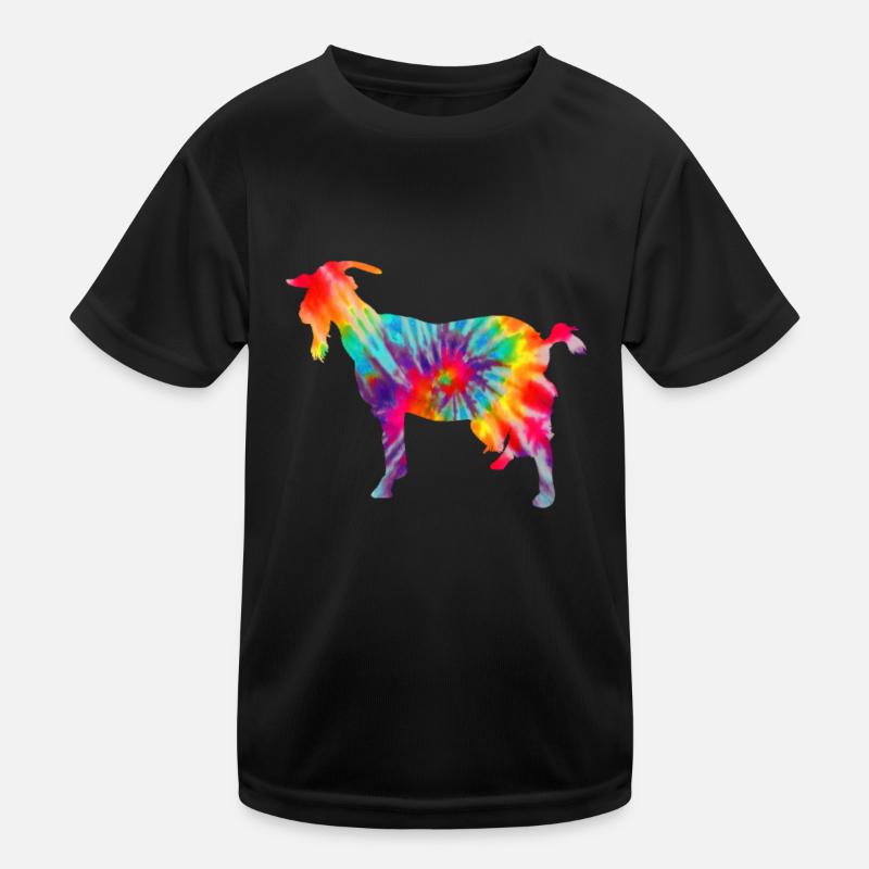 Goat Tie Dye Gift Kids Functional T-Shirt